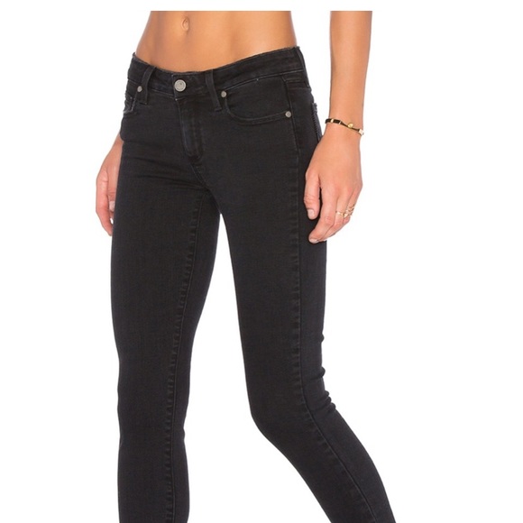 Verdugo Ankle Uneven Hem jeans Vintage Black PAIGE - Picture 10 of 14